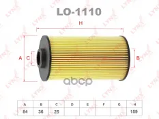 Фильтр масляный LYNX LO-1110 (11421745390) LYNXauto арт. lo-1110