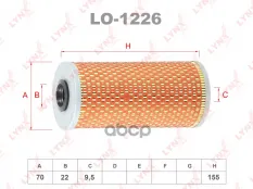 Фильтр масляный MERCEDES-BENZ E420-500(W124) 91-95 / E420-500(W210) 96-97 / S400-500(W140) 91-98 LYNXauto арт. lo-1226