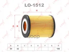 Фильтр масляный LYNX LO-1512 (11421427908) LYNXauto арт. LO-1512