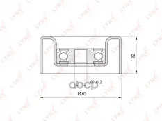 Направляющий ролик / Приводной TOYOTA Camry(V40/50) 3.5 08> / Land Cruiser Prado( LYNXauto PB-7032 LYNXauto арт. PB-7032