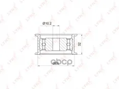 Ролик направляющий / ГРМ LADA 2110-12 1.5-1.6 95> LYNXauto PB-3011 LYNXauto арт. PB-3011