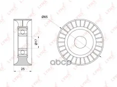 PB-5237 Ролик натяжного механизма / приводной CITROEN C-Elysse 1.6 12> / C2 1.1- LYNXauto арт. PB5237