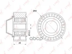 PB-7119 Ролик направляющий / приводной CITROEN Berlingo(MF/B9) 1.1-1.6 96> / C1 LYNXauto арт. PB7119