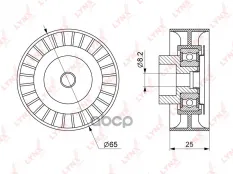 Ролик направляющий приводного ремня для FORD Mondeo III 2.0-2.2D 00-07 / Transit 2.0-2.2D LYNXauto PB-7154 LYNXauto арт. PB-7154