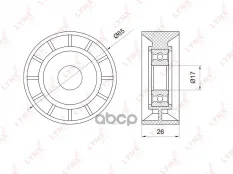 PB-7002 Направляющий ролик / Приводной AUDI A4 2.7D-3.0D 05> / A5 2.7D-3.0D 07> LYNXauto арт. PB7002