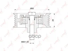 5751.F0 PB-7158 Направляющий ролик / Приводной LYNXauto LYNXauto арт. PB-7158