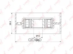 Ролик направляющий / ГРМ TOYOTA Avensis(T22) 2.0D 97-03 / Camry(V10/V20) 1.8D-2.0D >91 / Caldina 2.0 LYNXauto арт. pb-3062