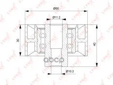 Ролик направляющий / ГРМ CITROEN C-Crosser 2.2D 07> / C4 2.0D 04-11 / CITROEN C4 I-II Picasso / Gran LYNXauto арт. pb-3141