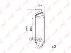 Подшипник ступицы пер.DEAWOO MATIZ 1998 => LYNX WB-1245 (96285525) LYNXauto арт. WB1245