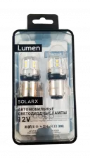Лампа светодиодная P21/5W 12-24V-LED (BAY15d) Lumen Solarx (3030-15-SMD) (белый свет) (бл. 2 шт.) Lumen арт. MLD1224VS2518956