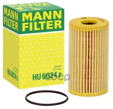 Фильтр масляный MANN-FILTER HU6024Z (G4D36A692AA / JDE37128 / LR073669) MANN-FILTER арт. HU6024Z