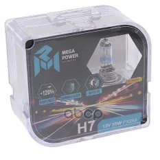 Лампа 12V H7 55W PX26d +120% бокс (2шт.) MEGAPOWER Automotive арт. 370-33-028