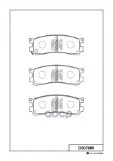 Колодки тормозные задние Mazda MPV 2.0i-3.0i MK KASHIYAMA арт. D3079M