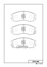 Колодки тормозные дисковые Subaru MK KASHIYAMA арт. d7014m