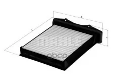 Фильтр салонный KNECHT LA360 (JKR100280) Mahle/Knecht арт. LA360