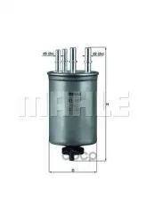 Фильтр топливный KNECHT KL451 Mahle/Knecht арт. KL451