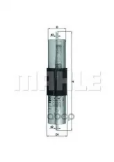 Фильтр топливный MAHLE KL66 (13 32 1 702 632) Mahle/Knecht арт. KL66