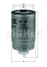 Фильтр топливный Mahle/Knecht KC38 Mahle/Knecht арт. kc38