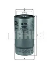 Фильтр топливный KNECHT KC98 Mahle/Knecht арт. KC98