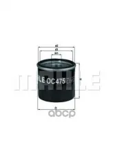 Фильтр масляный MAHLE OC475 (7700 112 686) Mahle/Knecht арт. OC475