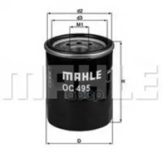 Фильтр масляный MAHLE OC495 (MR984204) Mahle/Knecht арт. OC495