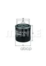 Фильтр масляный MAHLE OC500 (15208AA031) Mahle/Knecht арт. OC500