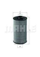 Фильтр масляный MAHLE OX152/1D (11 42 7 510 717) Mahle/Knecht арт. OX1521D