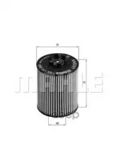Фильтр масляный OPEL оригинал 100% Mahle/Knecht арт. OX173D