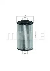 Фильтр масляный MAHLE OX399D (5650363) Mahle/Knecht арт. OX399D