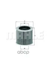 Фильтр масляный MAHLE OX416D1 (415237010) Mahle/Knecht арт. OX416D1