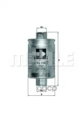 Фильтр топливный MAHLE KL158 (25055129) Mahle/Knecht арт. KL158
