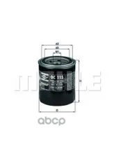 Фильтр масляный MAHLE OC115 (649 008) Mahle/Knecht арт. OC115