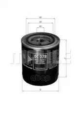 Фильтр масляный MAHLE OC278 (650 385) Mahle/Knecht арт. OC278