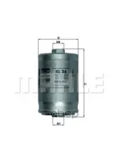 Фильтр топливный MAHLE KL36 (441 201 511C) Mahle/Knecht арт. KL36