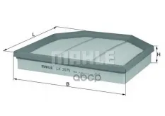 Фильтр воздушный MAHLE LX2075 (13727843283) Mahle/Knecht арт. LX2075