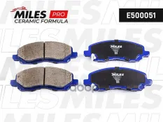 Колодки тормозные MITSUBISHI ASX/LANCER/OUTLANDER/DODGE CALIBER передние Ceramic Miles арт. e500051