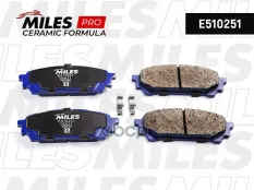 Колодки тормозные SUBARU IMPREZA 2.0 11.02- задние Ceramic Miles арт. e510251