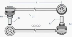 Тяга переднего стабилизатора L=R BMW E32/34 E36 ->93 L=R MOOG BM-LS-4322 Moog арт. BM-LS-4322