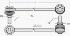 Тяга (стойка) стабилизатора MOOG FDLS0469 Moog арт. FD-LS-0469