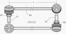 Тяга (стойка) стабилизатора MOOG TO-LS-3000 (4882006040) Moog арт. TO-LS-3000