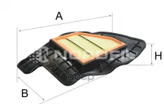 Фильтр воздушный BMW 5 (F10  F11  F18)  6 (F12  F13)   7 (F01-F04)  X5 (E70)  X6 (E71  E72) NORDFIL арт. an1265