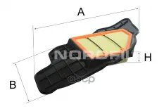 Фильтр воздушный BMW 5 (F10  F11  F18)  6 (F12  F13)  7 (F01-F04)  X5 (E70)  X6 (E71  E72) NORDFIL арт. an1266