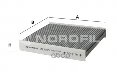 Фильтр салона угольный LADA Vesta Cross  Vesta SW  Vesta SW Cross  X-RAY / RENAULT Alpine A 110 II NORDFIL арт. cn1107k