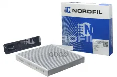 Фильтр салона угольный (фильтроэлемент + крышка) для LADA Largus / RENAULT Clio III  Duster I  Logan NORDFIL арт. cn1002nk