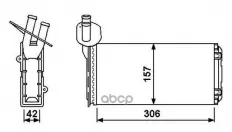 Радиатор печки NRF арт. 53889