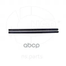 Молдинги дверей задних RENAULT Logan I (04-09) (к-кт 2шт) NSP арт. nsp076001546709