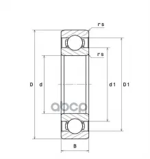 Подшипник подвесной опоры SNR NTN-SNR 6006.C3 NTN арт. 6006.C3