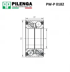 Подшипник ступицы колеса PILENGA PW-P0182 (1112547) PILENGA арт. PW-P 0182