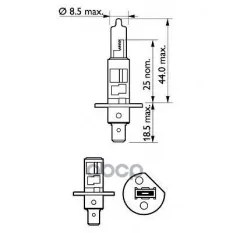 Лампа PHILIPS 12258SPC1 (40460230) Philips арт. 12258SPC1