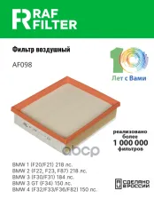 ФИЛЬТР ВОЗДУШНЫЙ RAF FILTER арт. AF098
